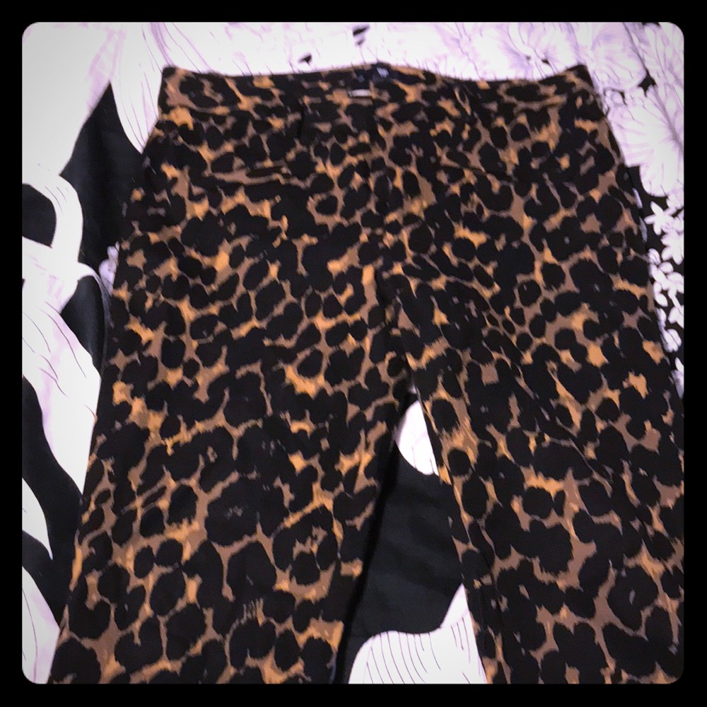 Leopard print pants